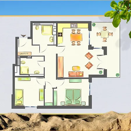 An Der Haffkueste Klippenblick Appartement *